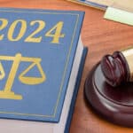 2024 law book and gavel represent new product liability updates and expert analysis by Jeremy Robinson