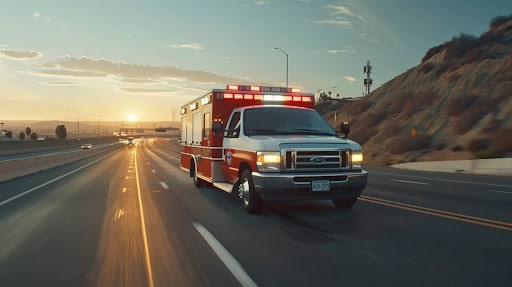 California ambulance responding under AB 716 legislation